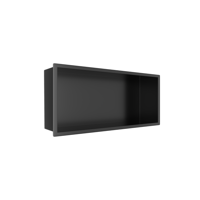 Raft incastrat Balneo Wall-Box, nisa de dus, negru periat, 45x20x10 cm [4]