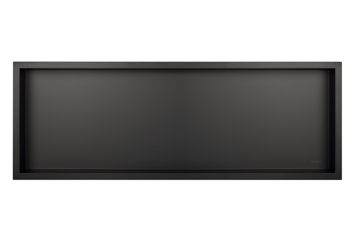 Raft incastrat Balneo Wall-Box, nisa de dus, negru periat, 90x30x7 cm [2]