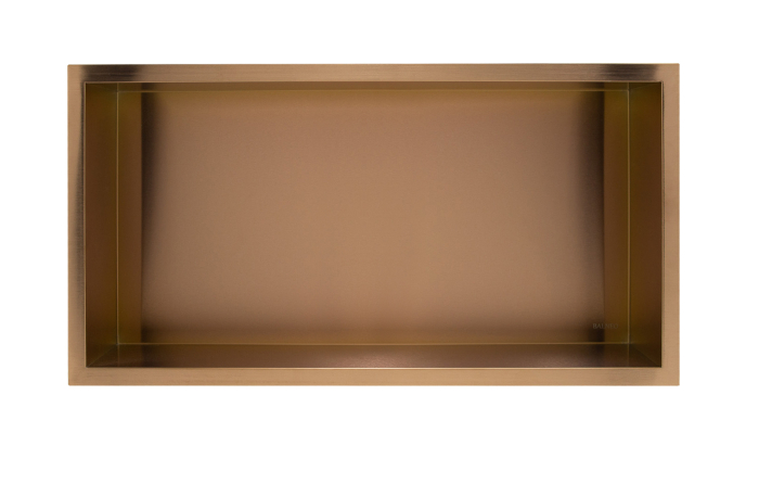 Raft incastrat Balneo Wall-Box, nisa de dus, cupru periat, 60x30x7 cm [2]