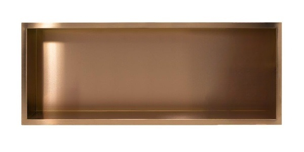 Raft incastrat Balneo Wall-Box, nisa de dus, cupru periat, 90x30x7 cm [4]