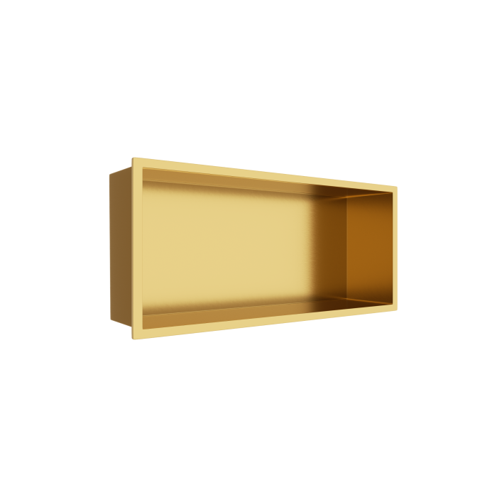 Raft incastrat Balneo Wall-Box, nisa de dus, auriu periat, 45x20x10 cm [4]