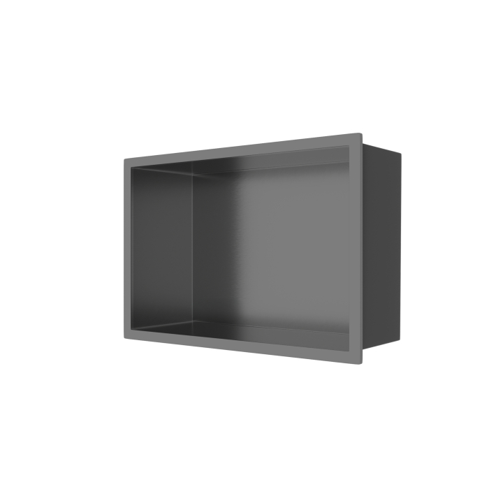 Raft incastrat Balneo Wall-Box One, nisa de dus, Gun Metal periat, 30x20x10 cm [2]