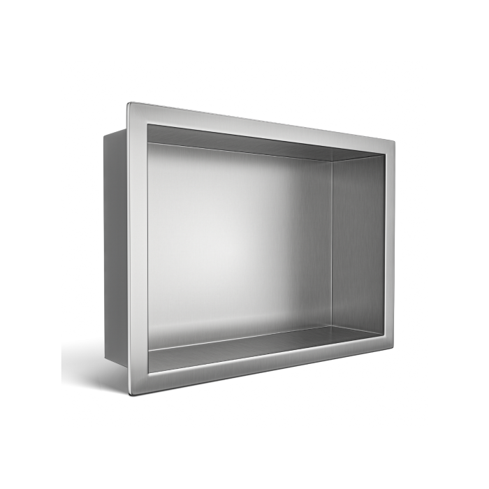 Raft incastrat Balneo Wall-Box, nisa de dus, inox periat, 30 x 20 x 10 cm [4]