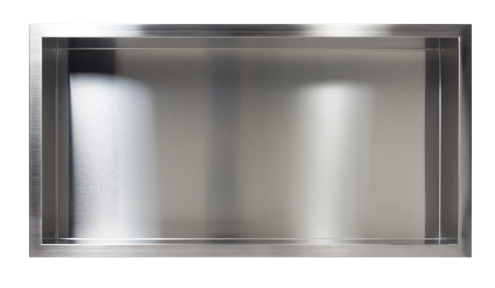 Raft incastrat Balneo Wall-Box, nisa de dus, inox periat, 60 x 30 x 7 cm [2]