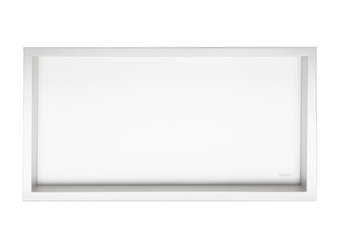 Raft incastrat Balneo Wall-Box, nisa de dus, alb mat, 60 x 30 x 7 cm [2]