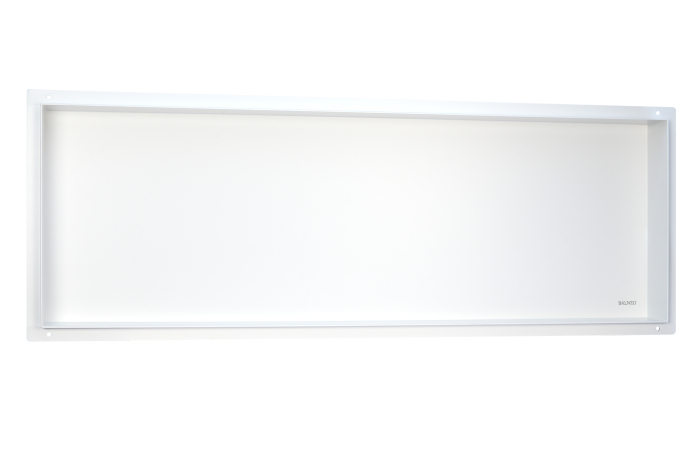 Raft incastrat Balneo Wall-Box, nisa de dus, alb periat, fara rama, 90x30x10 cm [2]