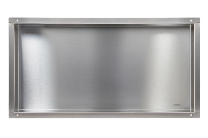Raft incastrat Balneo Wall-Box, nisa de dus, inox periat, fara rama, 60x30x10 cm [2]