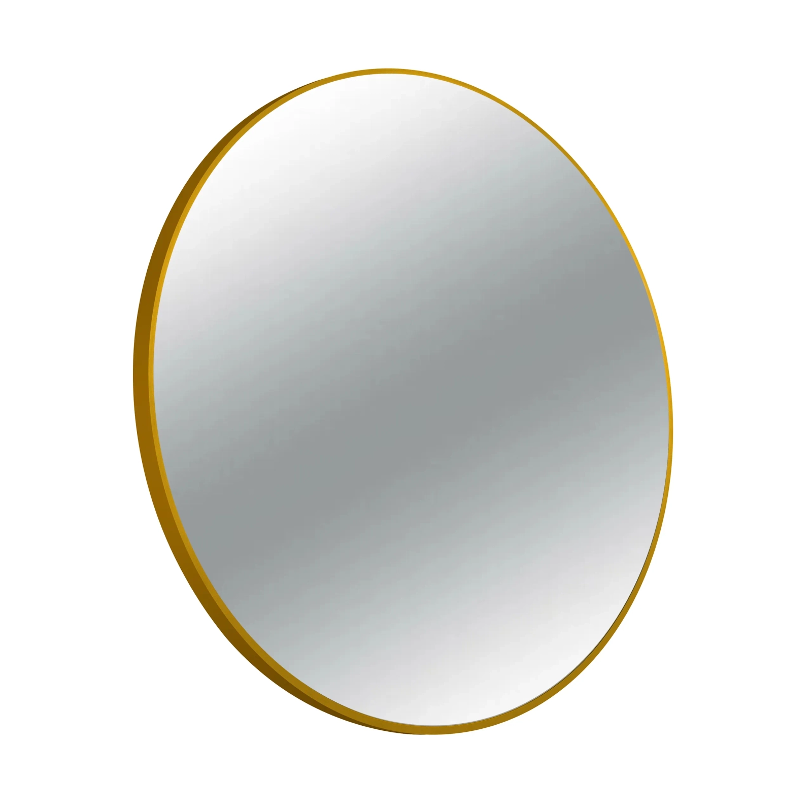 Oglindă rotundă de perete CORINA cu ramă aurie Ø 100 cm [5]