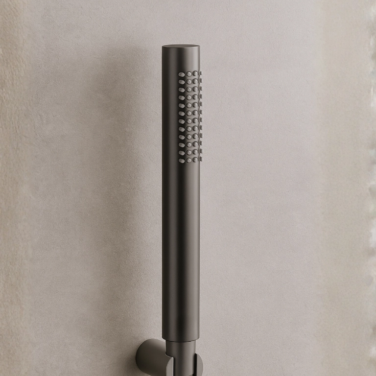 Pară de duș Balneo CASCADE, 21x2.4 cm, cu perlator, gun metal [2]