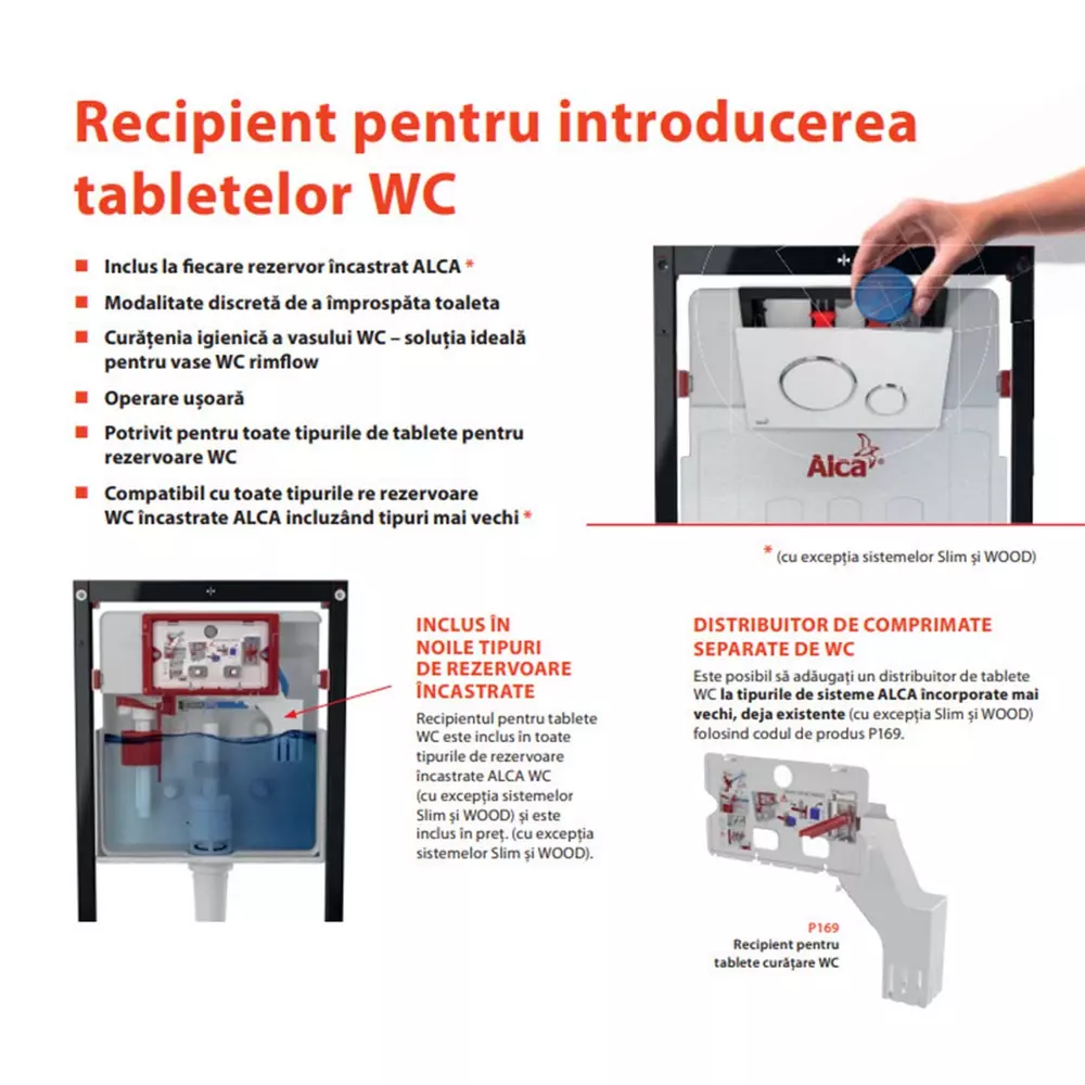 Rezervor WC cu cadru încastrat Alca, design compact și eficient [4]