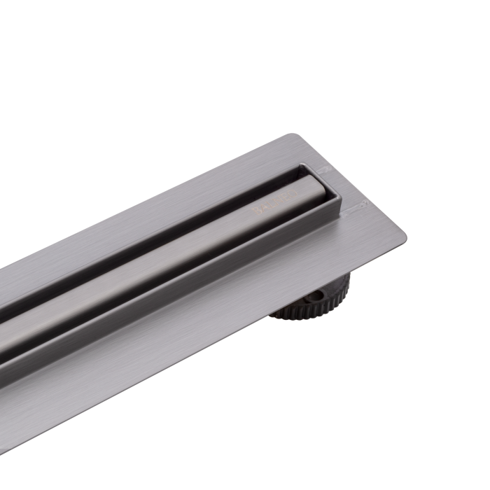 Rigolă de duș faianțabilă îngustă Balneo Slim & Low ProLine Grafit (Gun Metal), 70 cm [2]