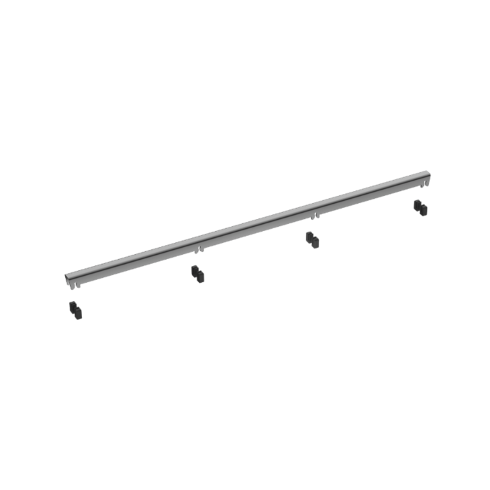 Rigolă de duș faianțabilă îngustă Balneo Slim & Low ProLine Grafit (Gun Metal), 80 cm [5]