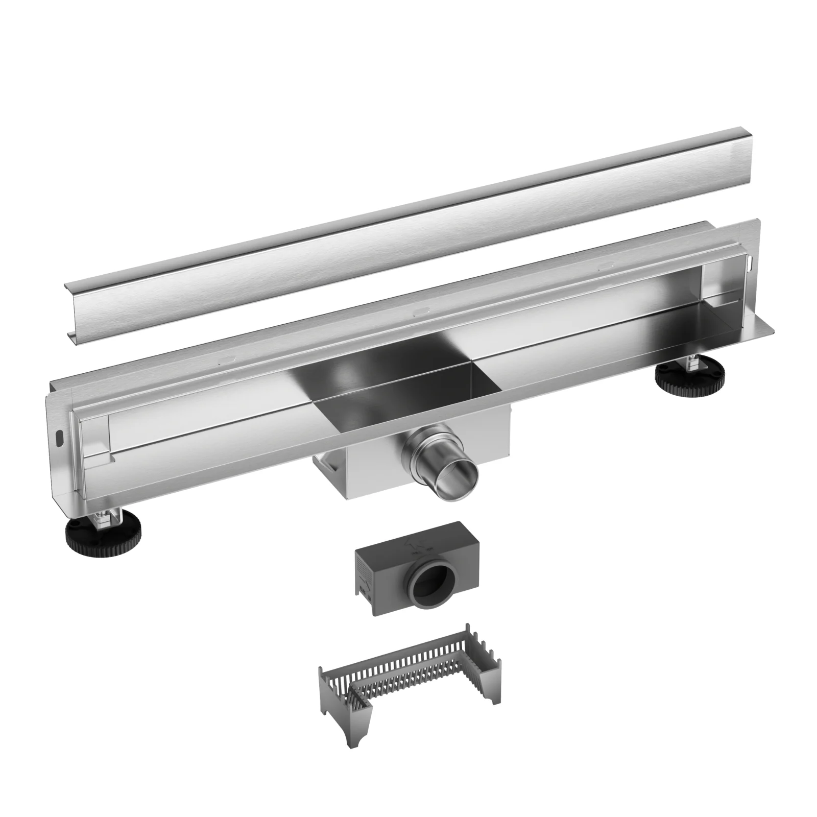 Rigolă de duș încastrată în perete, faianțabilă, Balneo W-Drain NEXT Inox, 100 cm [3]