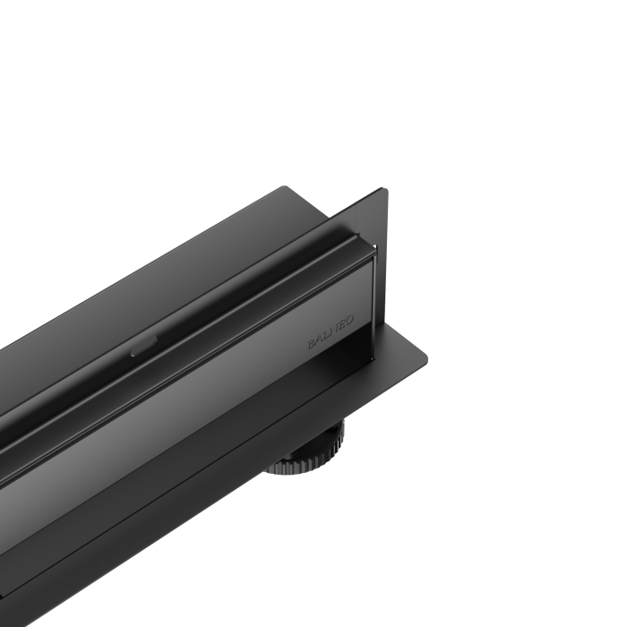 Rigolă de duș încastrată în perete, faianțabilă, Balneo W-Drain NEXT Negru, 100 cm [3]