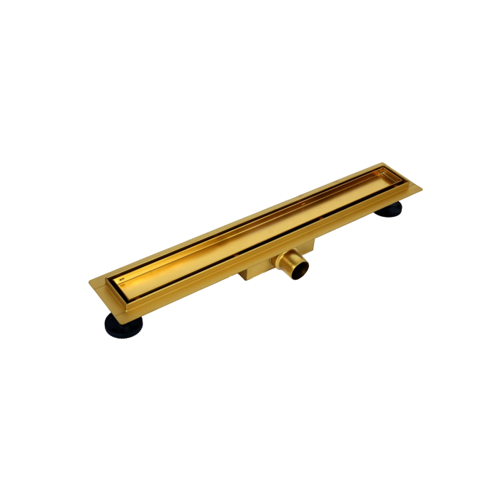 Rigolă de duș liniară faianțabilă, reversibilă, Balneo Duplex NEXT Auriu oglindă, 60 cm [5]