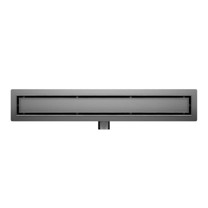 Rigolă de duș liniară faianțabilă, reversibilă, Balneo Duplex NEXT Grafit (Gun Metal), 60 cm [2]