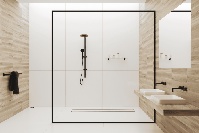 Rigolă de duș liniară faianțabilă, reversibilă, Balneo Duplex NEXT Inox, 60 cm [3]