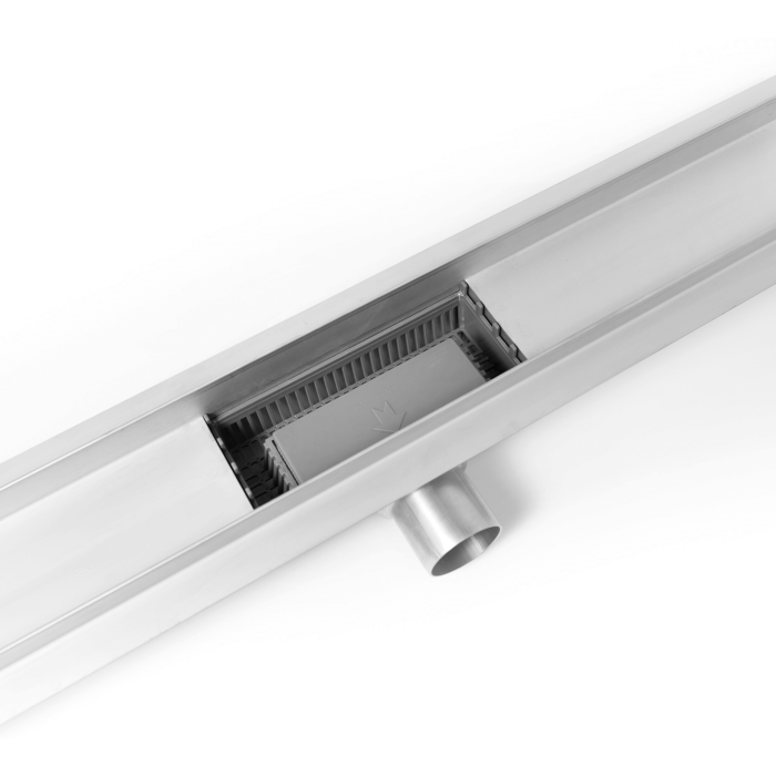 Rigolă de duș liniară faianțabilă, reversibilă, Balneo Duplex NEXT Inox, 60 cm [6]
