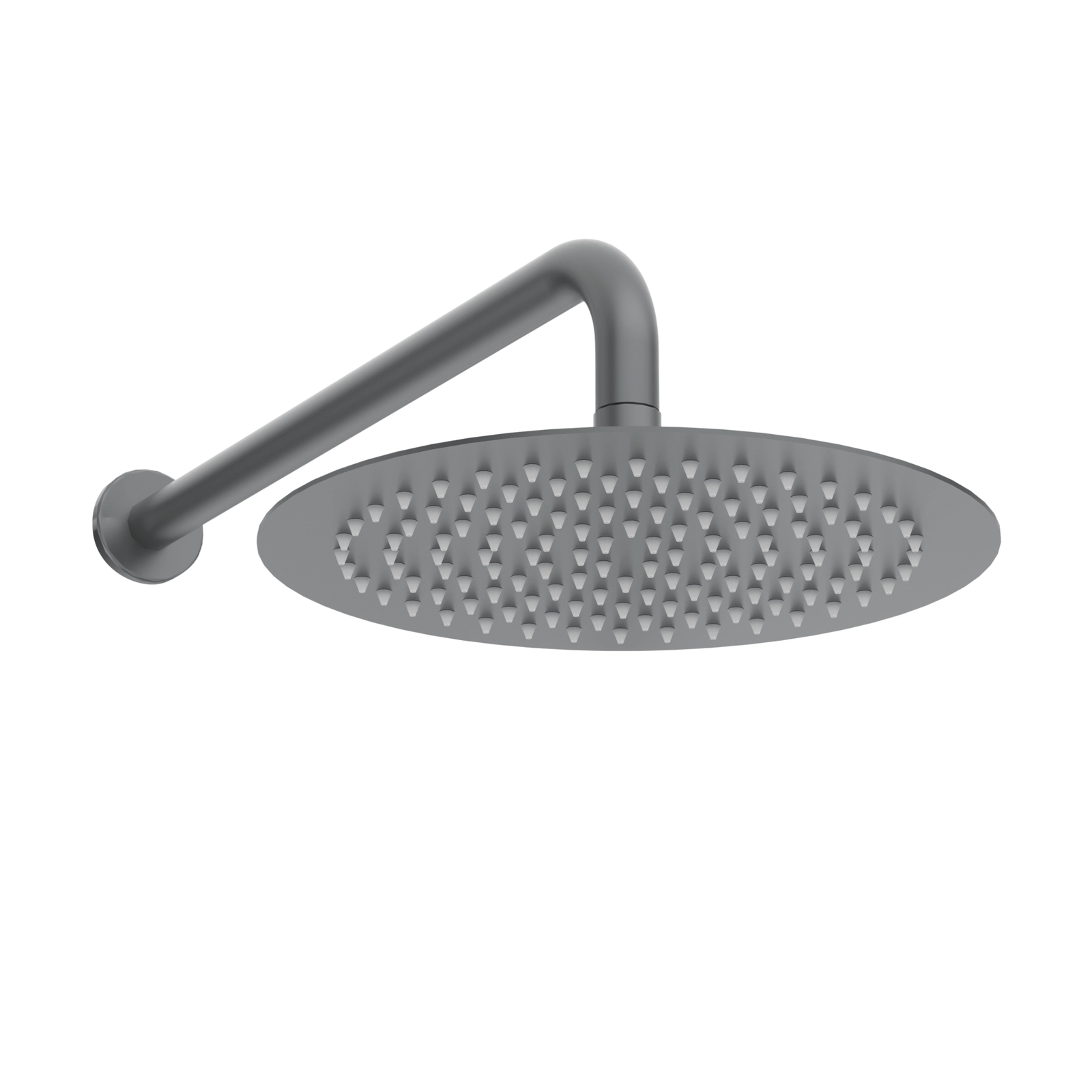 Sistem de duș încastrat, rotund, Balneo Cascade, cu cartuș ceramic și perlator, Gun metal [5]