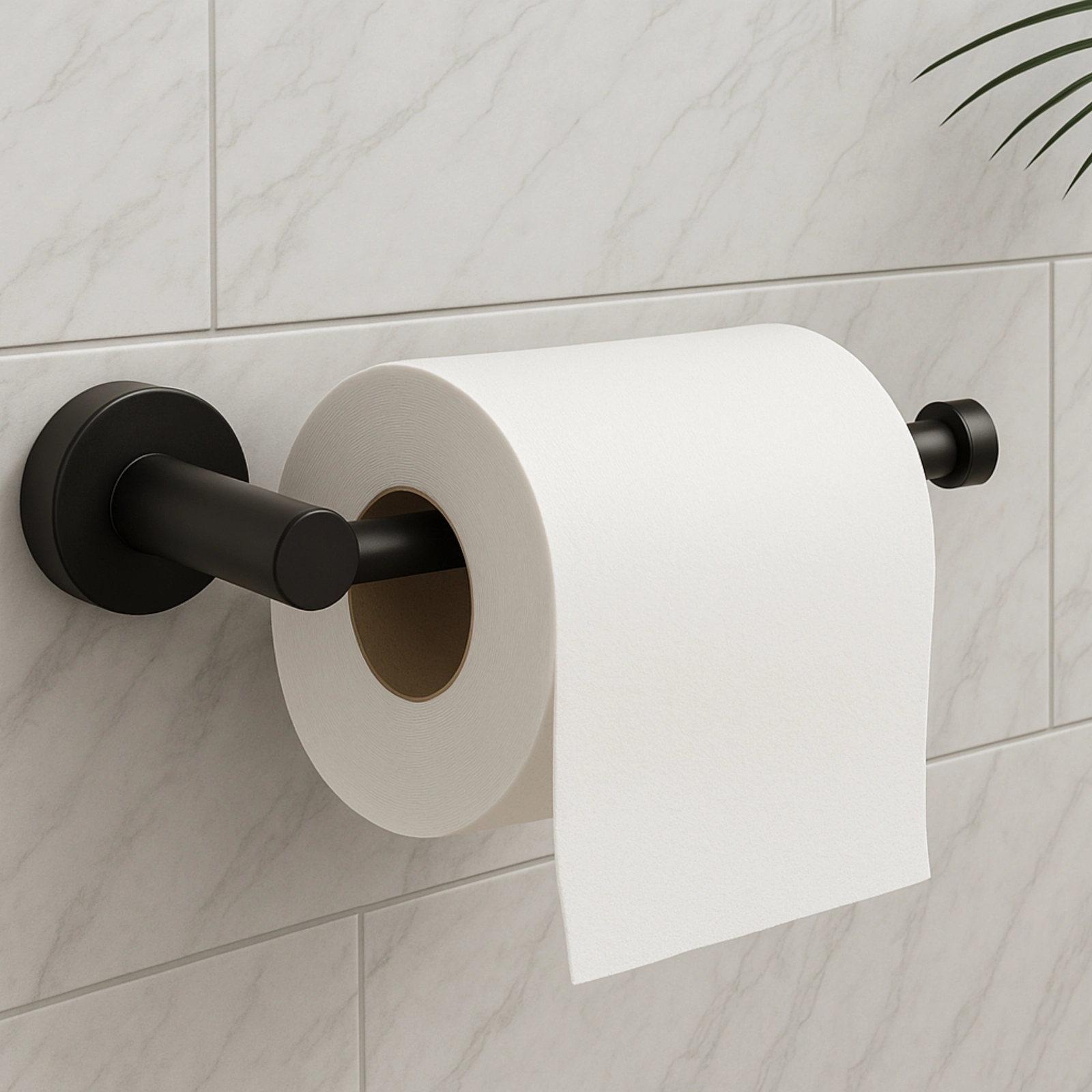 Suport hârtie igienică Balneo QUBE, 194x77 mm, Negru  [2]