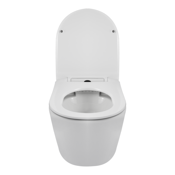 Vas WC suspendat Balneo LUXA Alb, cu capac soft-close, fara margine [4]