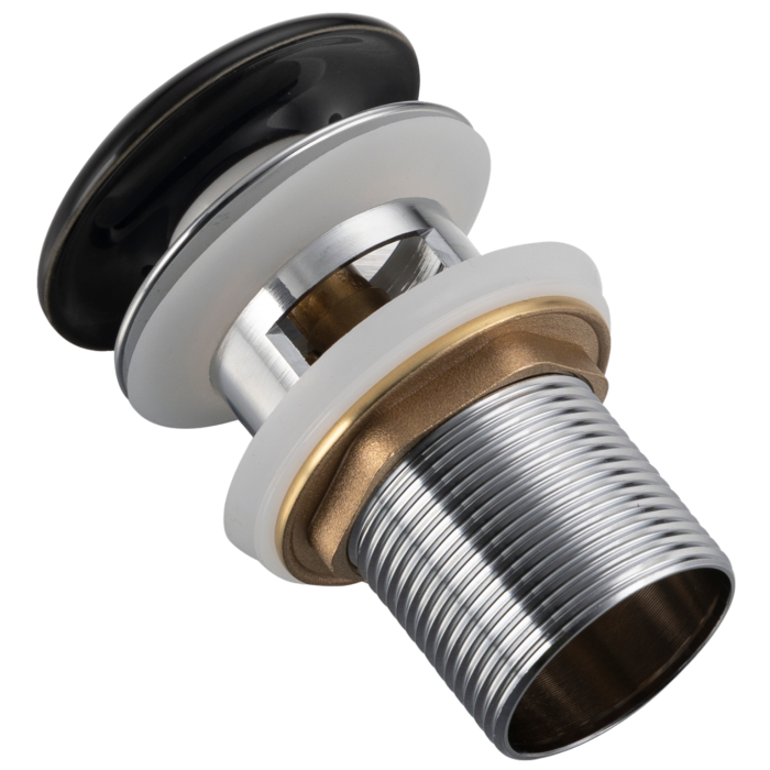 Ventil lavoar Click Clack, cu preaplin, Ceramica Negru [6]