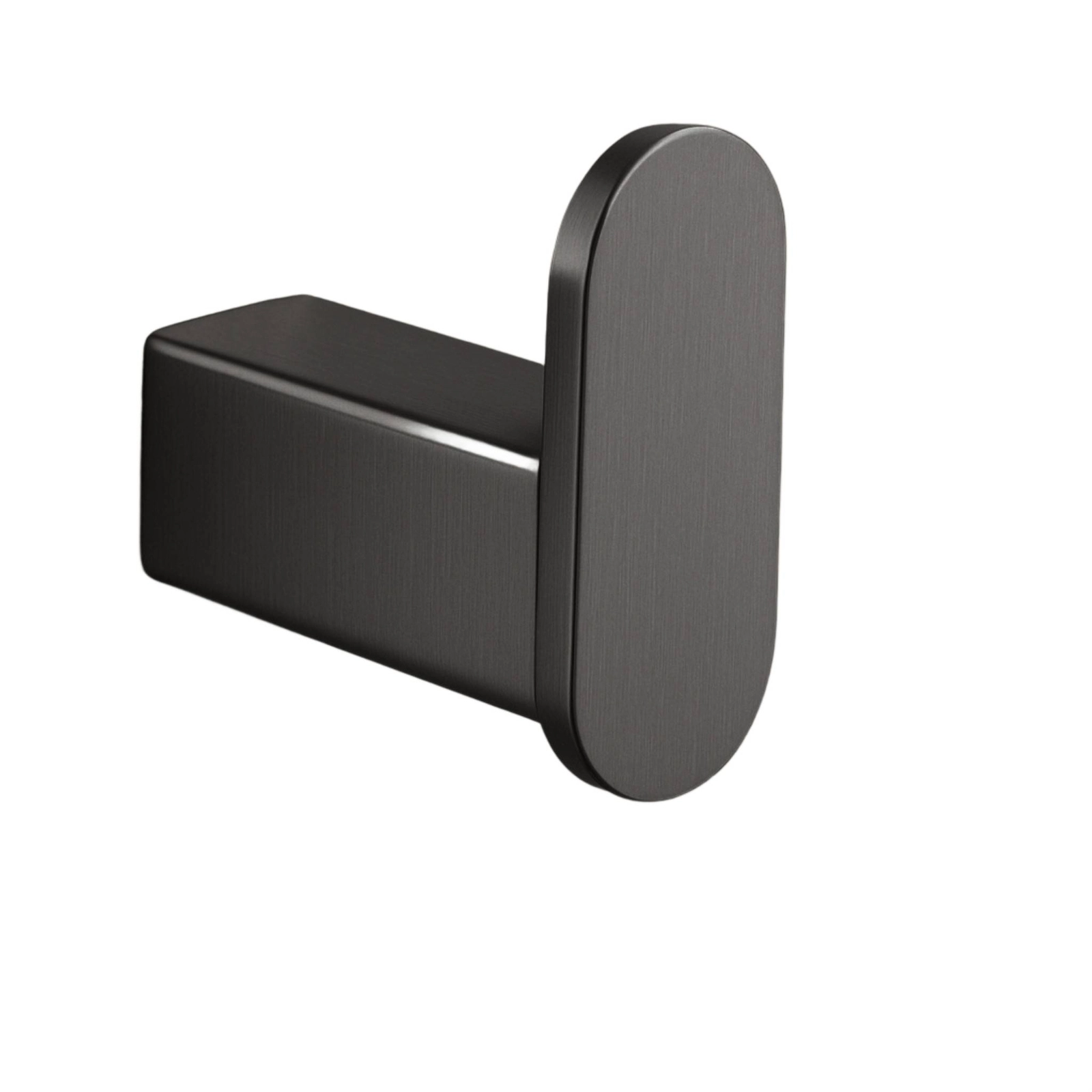 Accesorii pentru baie - Agățătoare baie QARX, grafit (gun metal), 60x45x25 mm