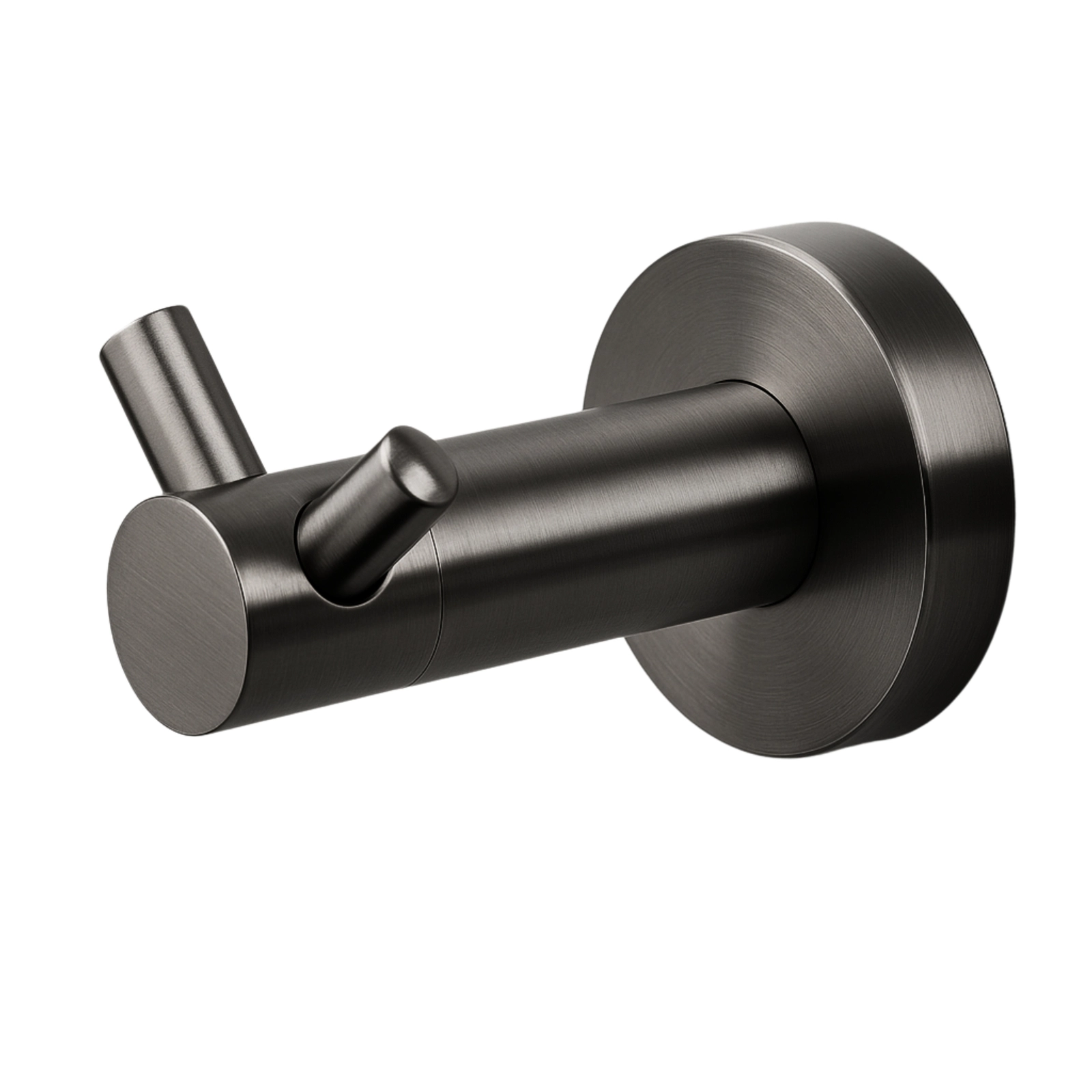 Cuiere si suporturi prosoape - Agățătoare baie QUBE 2, grafit (gun metal), 19x67x50 mm