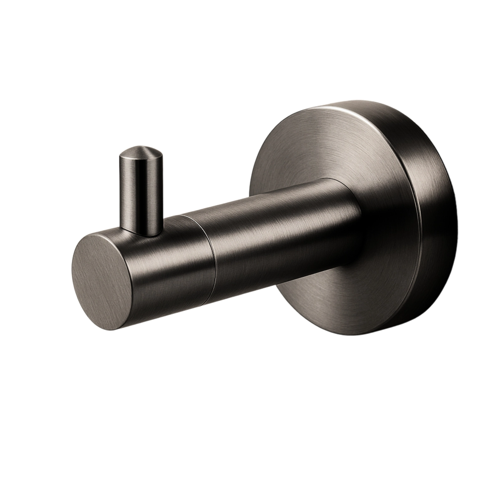 Cuiere si suporturi prosoape - Agățătoare baie QUBE, grafit (gun metal), 19x67x50 mm