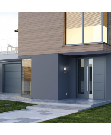 Aplice exterior - Aplică de exterior LED, 10W, 3000K, din aluminiu, grafit, Zambelis Lights E276