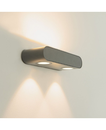 Aplice exterior - Aplică de exterior LED, 10W, 3000K, din aluminiu, grafit, Zambelis Lights E315