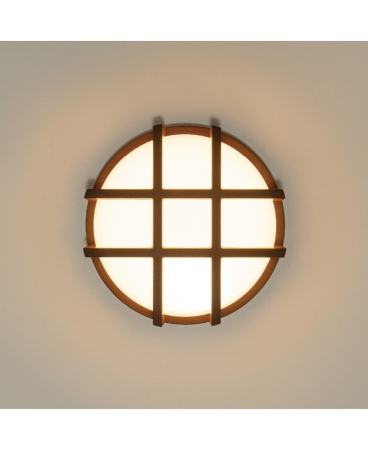 Iluminat exterior - Aplică de exterior LED, 10W, 3000K, din aluminiu, maro, Zambelis Lights E342