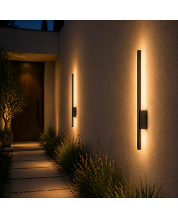 Aplice exterior - Aplică de exterior LED, 12W, 3000K, din aluminiu, grafit, Zambelis Lights E287