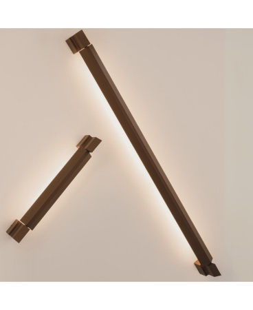 Aplice exterior - Aplică de exterior LED, 12W, 3000K, din aluminiu, maro, IP54, Zambelis Lights E430