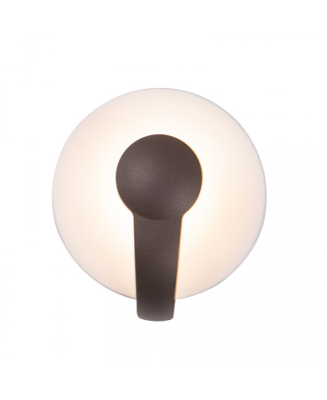 Aplice exterior - Aplică de exterior LED, 12W, 3000K, din aluminiu, maro, Zambelis Lights E271