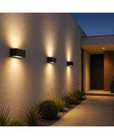 Aplice exterior - Aplică de exterior LED, 2 x 13,5W, 3000K, din aluminiu, Zambelis Lights E262