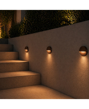 Aplice exterior - Aplică de exterior LED, 2W, 3000K, din aluminiu, grafit, Zambelis Lights E294