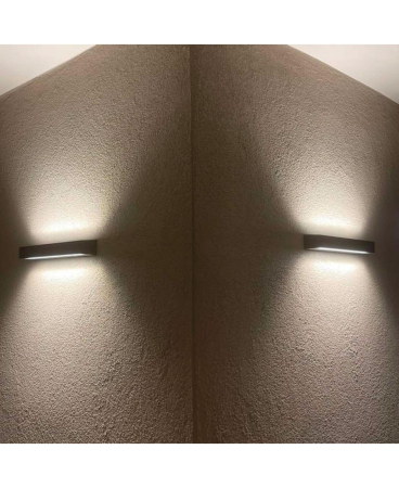 Iluminat exterior - Aplică de exterior LED, 30W, 3000K, grafit, Zambelis Lights E227