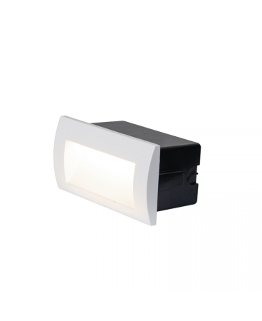 Iluminat exterior - Aplică de exterior LED, 4W, 3000K, din aluminiu, alb, Zambelis Lights E247-W