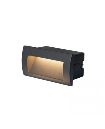Iluminat exterior - Aplică de exterior LED, 4W, 3000K, din aluminiu, grafit, Zambelis Lights E247-G