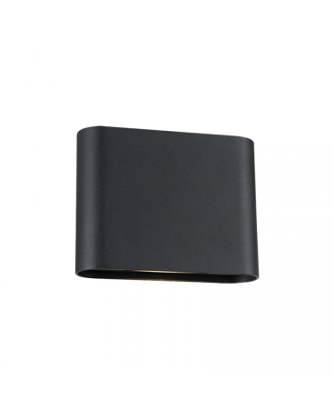 Aplice exterior - Aplică de exterior LED, 6W, 3000K / 4000K, din aluminiu, negru nisipiu, IP65, Zambelis Lights E433