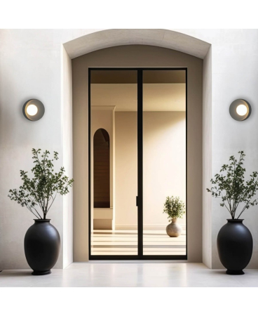 Aplice exterior - Aplică de exterior LED, 6W, din aluminiu, grafit, IP54, Zambelis Lights E413