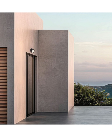 Aplice exterior - Aplică de exterior LED, 7W, 3000K, din aluminiu, negru, IP65, Zambelis Lights E436