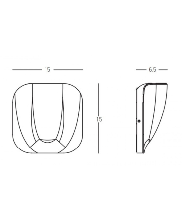 Aplice exterior - Aplică de exterior LED, 9W, 3000K, din aluminiu, grafit, Zambelis Lights E273