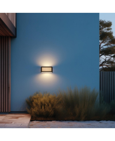Aplice exterior - Aplică de exterior, max. 15W, 1 x E27, din aluminiu, grafit, IP54, Zambelis Lights E500