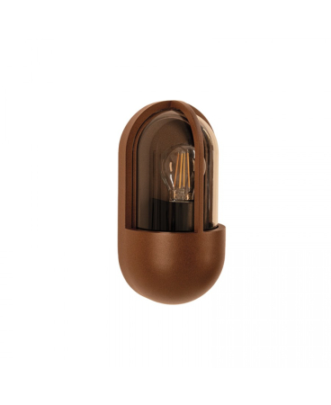 Aplice exterior - Aplică de exterior, max. 15W, 1 x E27, din aluminiu, maro închis, IP65, Zambelis Lights E438