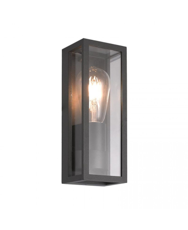 Iluminat exterior - Aplică de exterior, max. 15W, E27, negru, Zambelis Lights E201