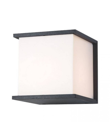 Iluminat exterior - Aplică de exterior, max. 18W, E27, din aluminiu, grafit, Zambelis Lights E127