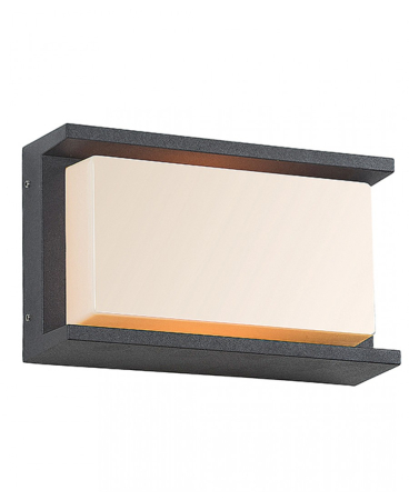 Iluminat exterior - Aplică de exterior, max. 18W, E27, din aluminiu, grafit, Zambelis Lights E149