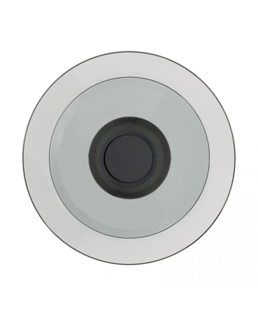 Aplice interior - Aplică de perete LED, 10W, 3000K, din sticlă, fumuriu, negru nisipiu, Zambelis Lights 25144